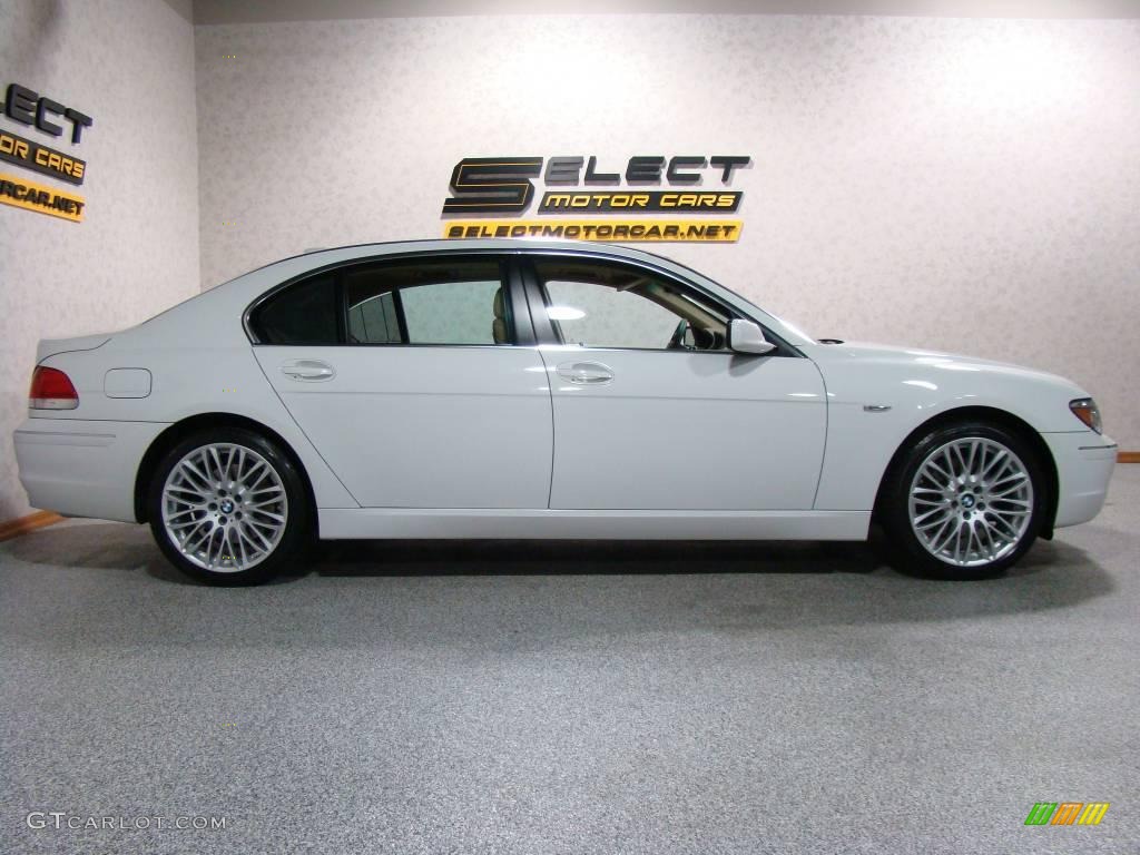 2007 7 Series 750Li Sedan - Alpine White / Beige photo #4