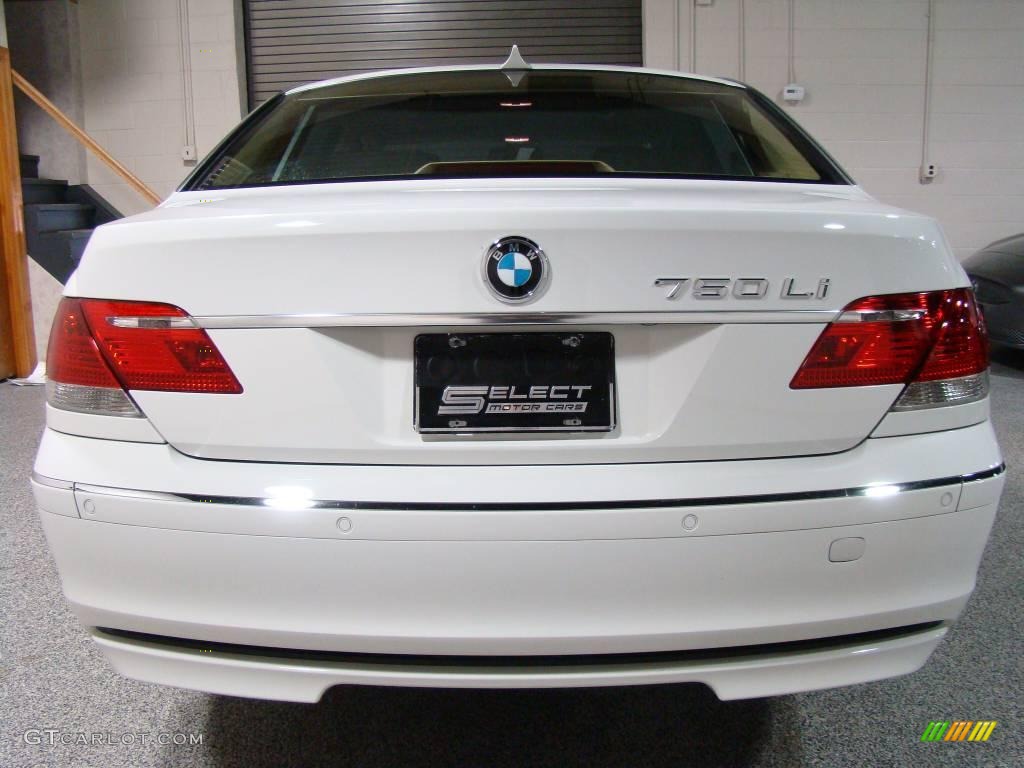 2007 7 Series 750Li Sedan - Alpine White / Beige photo #5