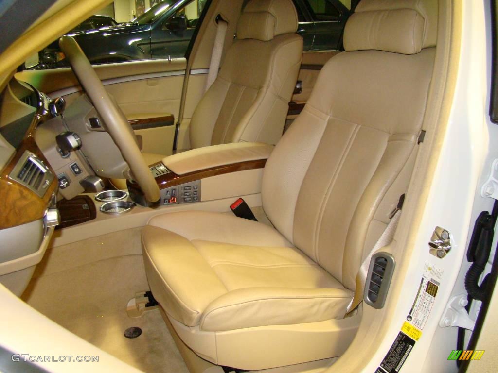 2007 7 Series 750Li Sedan - Alpine White / Beige photo #7