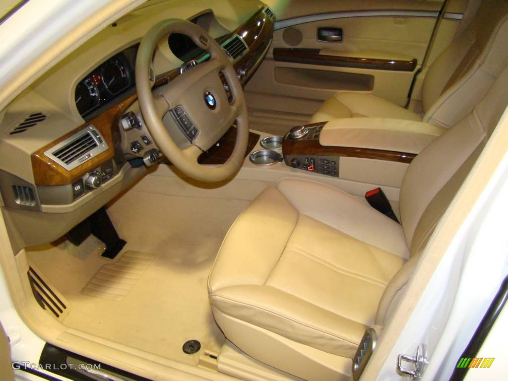 2007 7 Series 750Li Sedan - Alpine White / Beige photo #8