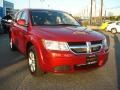 2009 Inferno Red Crystal Pearl Dodge Journey SXT  photo #8
