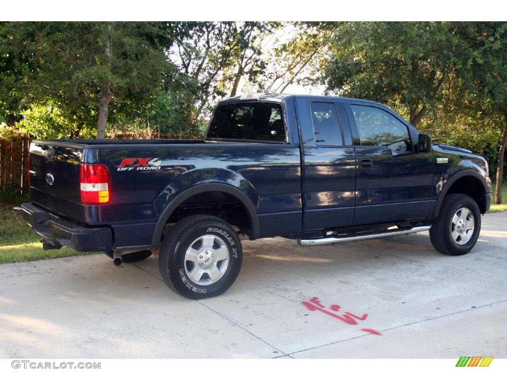 2004 F150 FX4 SuperCab 4x4 - True Blue Metallic / Black/Medium Flint photo #8