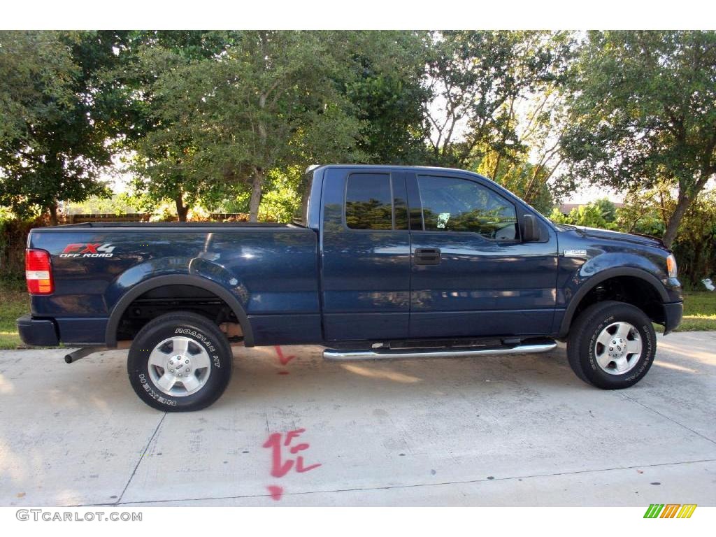 2004 F150 FX4 SuperCab 4x4 - True Blue Metallic / Black/Medium Flint photo #9