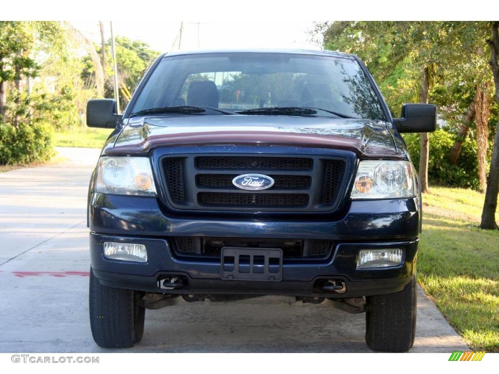 2004 F150 FX4 SuperCab 4x4 - True Blue Metallic / Black/Medium Flint photo #12