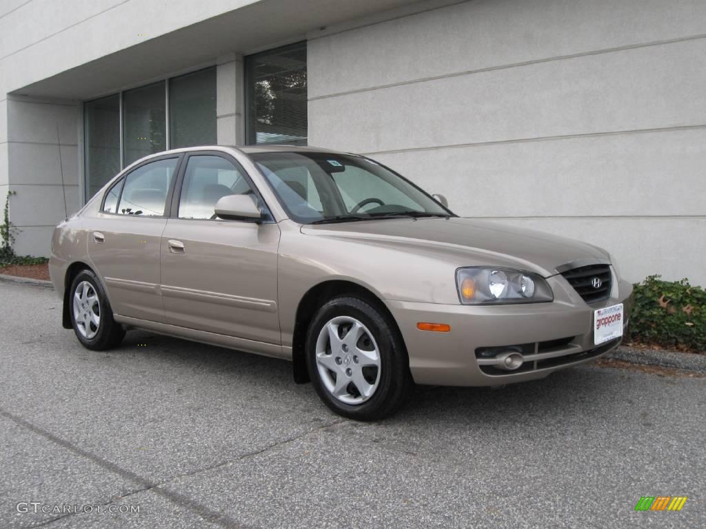 2006 Elantra GLS Sedan - Champagne Beige / Beige photo #1