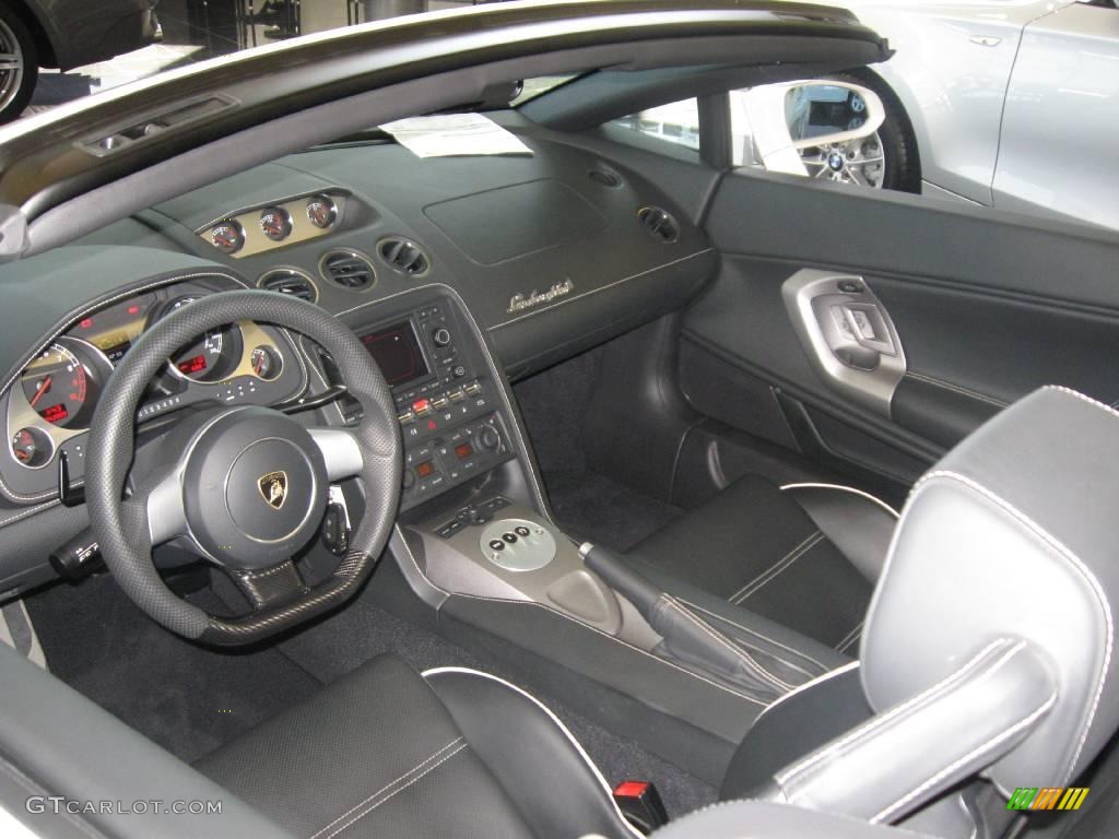 2008 Lamborghini Gallardo Spyder Nero Perseus Dashboard Photo #21112538