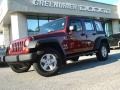 2008 Red Rock Crystal Pearl Jeep Wrangler Unlimited X 4x4  photo #2