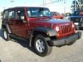 2008 Red Rock Crystal Pearl Jeep Wrangler Unlimited X 4x4  photo #6