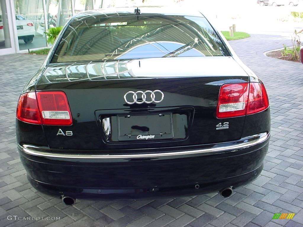 2006 A8 4.2 quattro - Brilliant Black / Black/Amaretto photo #4