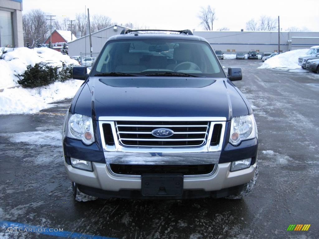 2007 Explorer Eddie Bauer 4x4 - Dark Blue Pearl Metallic / Camel photo #2