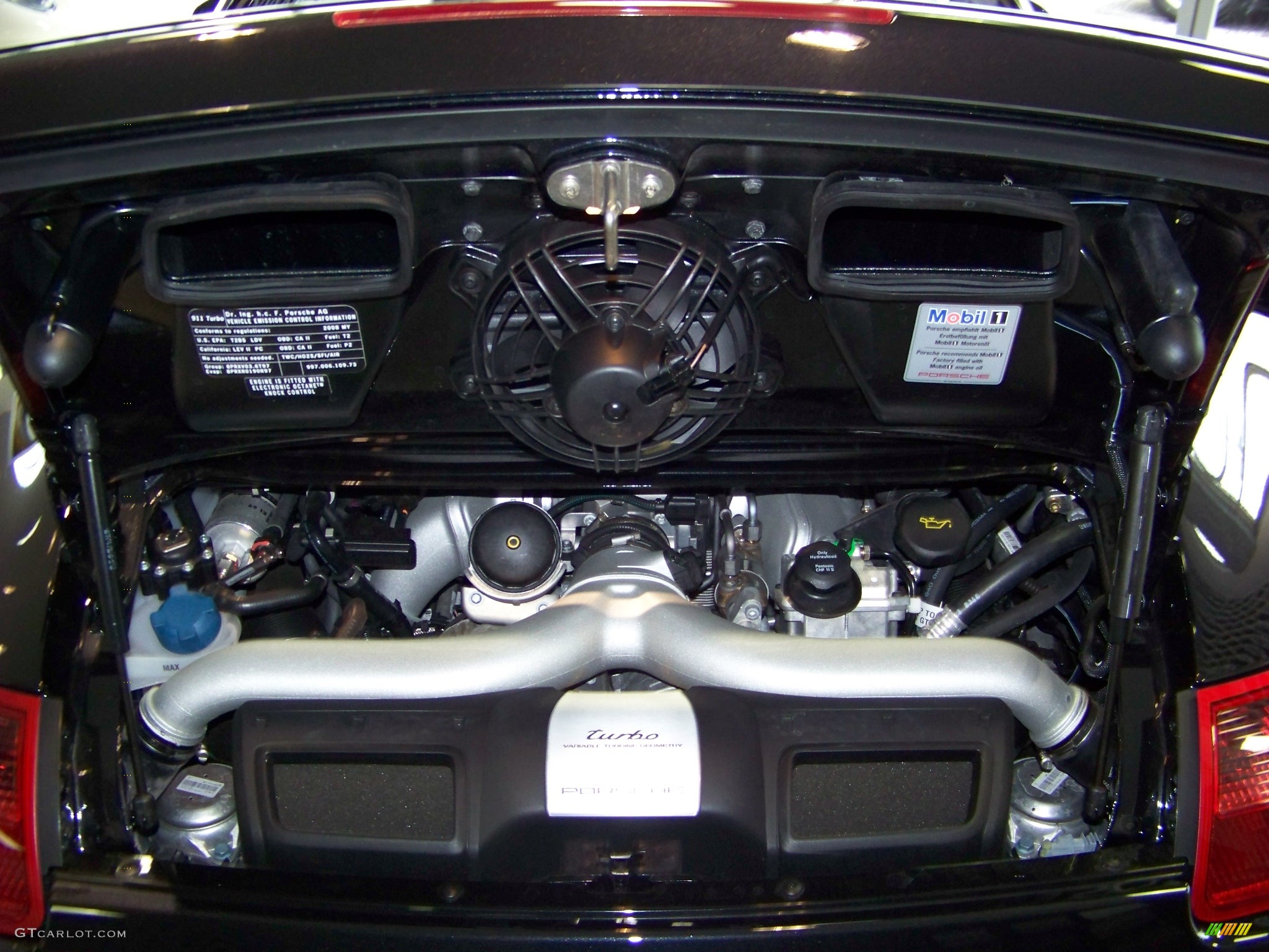 2008 911 Turbo Coupe - Basalt Black Metallic / Natural Grey photo #27