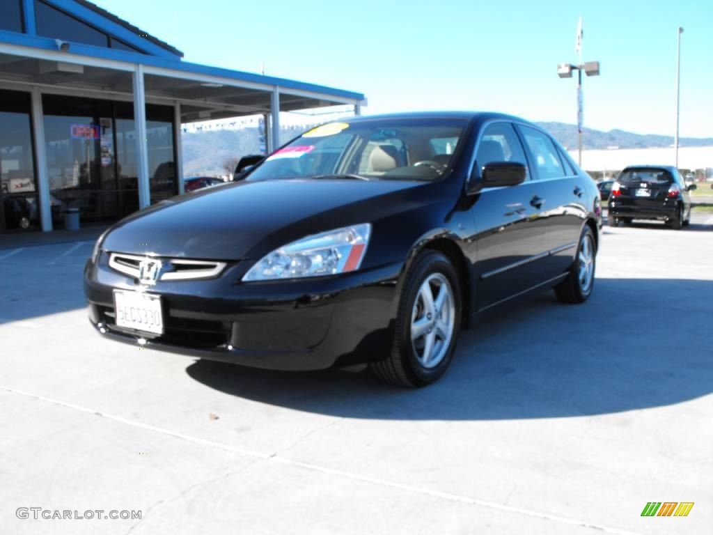 2003 Accord EX-L Sedan - Nighthawk Black Pearl / Ivory photo #1