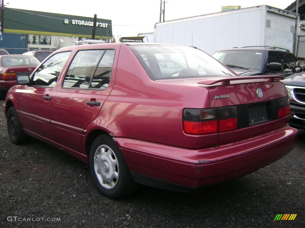 1996 Jetta Trek Edition Sedan - Flash Red / Black photo #5