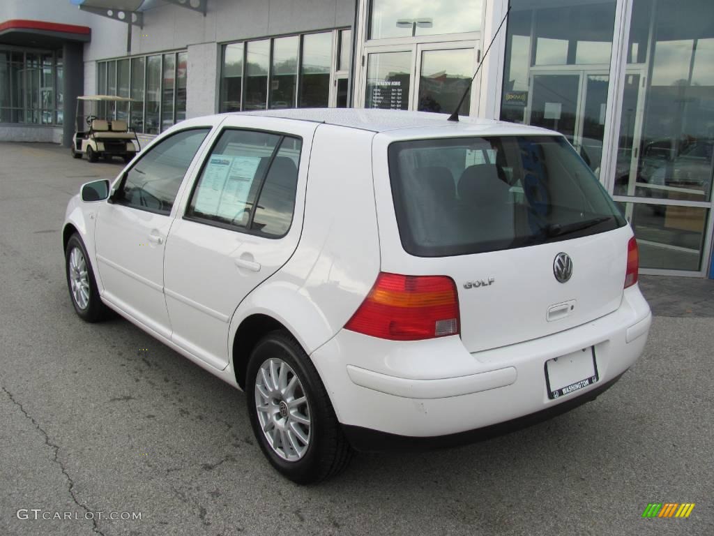2004 Golf GLS 4 Door - Candy White / Black photo #5