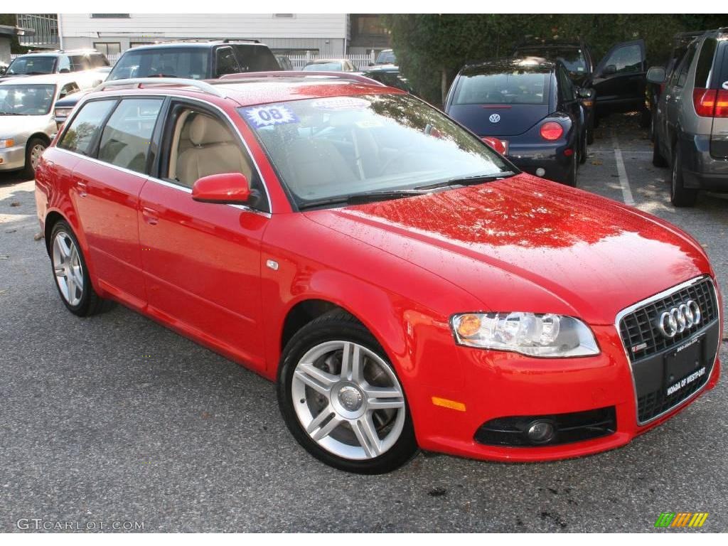 2008 A4 2.0T quattro Avant - Brilliant Red / Beige photo #3