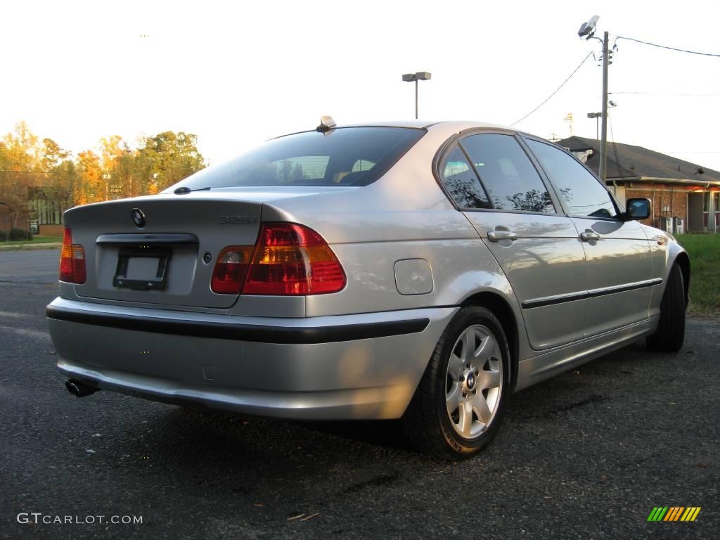 2005 3 Series 325i Sedan - Titanium Silver Metallic / Black photo #8