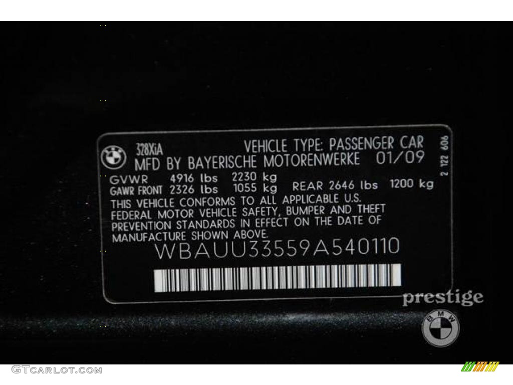2009 3 Series 328xi Sport Wagon - Black Sapphire Metallic / Black photo #5