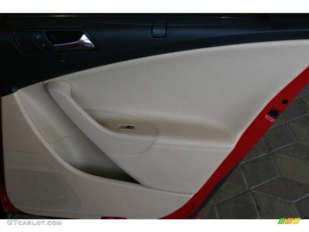 2008 Passat Komfort Sedan - Tornado Red / Pure Beige photo #24