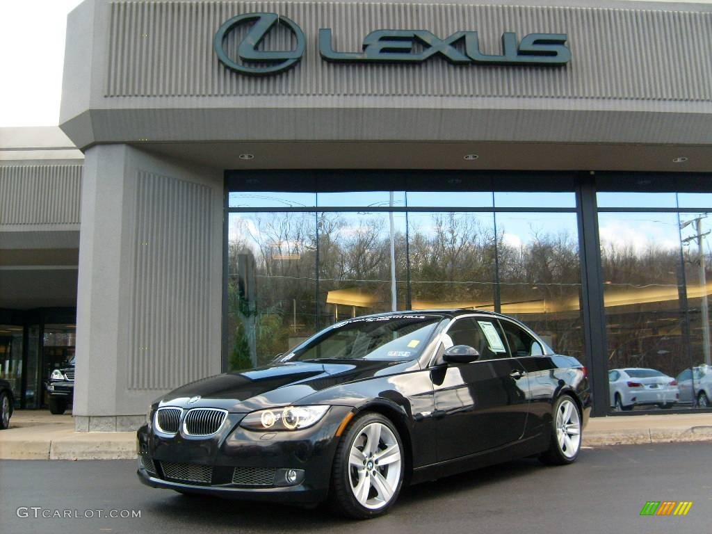 2008 3 Series 335i Convertible - Jet Black / Saddle Brown/Black photo #1