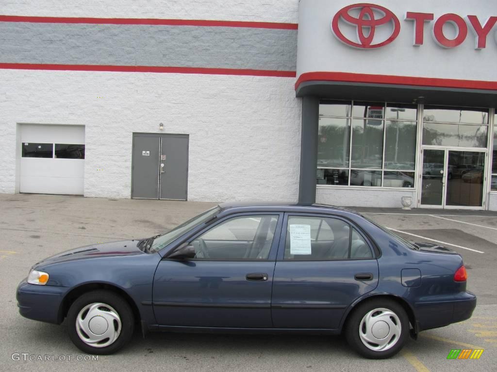 2000 Corolla CE - Twilight Blue Pearl / Light Charcoal photo #2