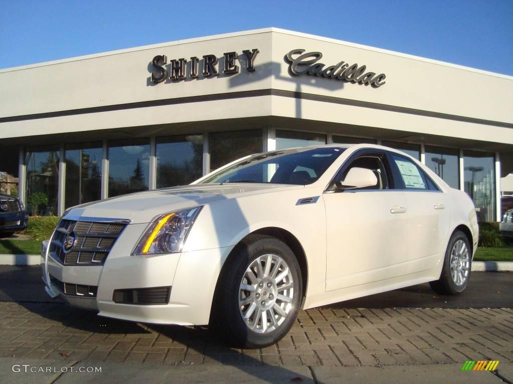 2010 CTS 4 3.0 AWD Sedan - White Diamond Tricoat / Light Titanium/Ebony photo #1