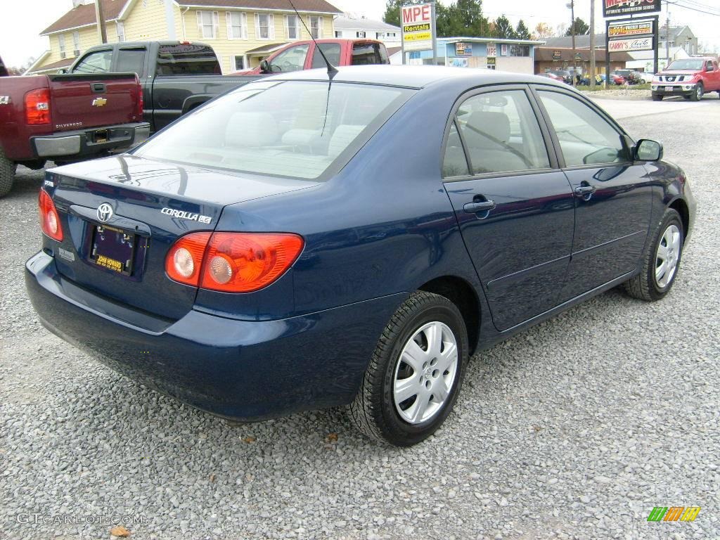 2006 Corolla LE - Indigo Ink Pearl / Stone photo #7