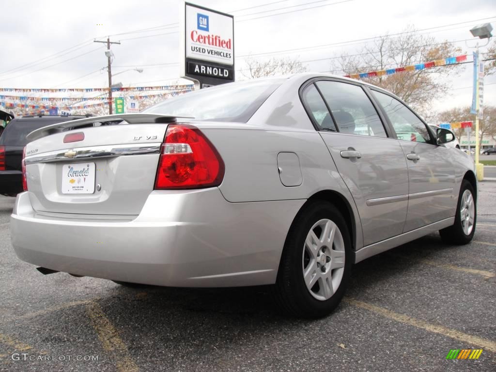2006 Malibu LT V6 Sedan - Silverstone Metallic / Ebony Black photo #6