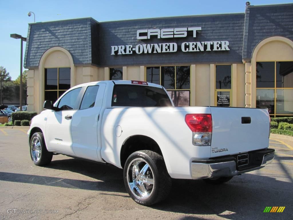 2008 Tundra Double Cab - Super White / Graphite Gray photo #5