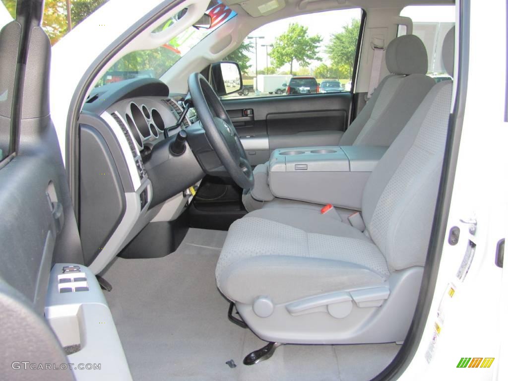 2008 Tundra Double Cab - Super White / Graphite Gray photo #8