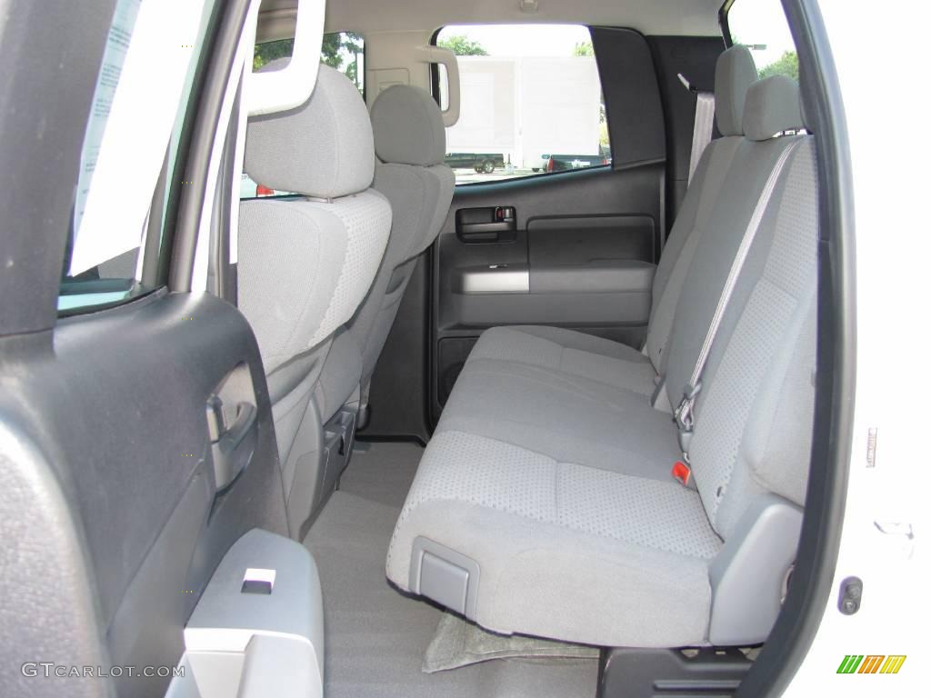 2008 Tundra Double Cab - Super White / Graphite Gray photo #11