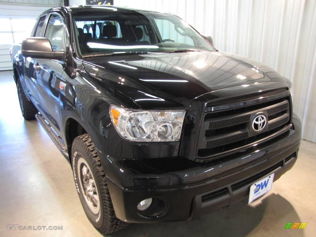 2010 Tundra TRD Rock Warrior Double Cab 4x4 - Black / Black photo #1