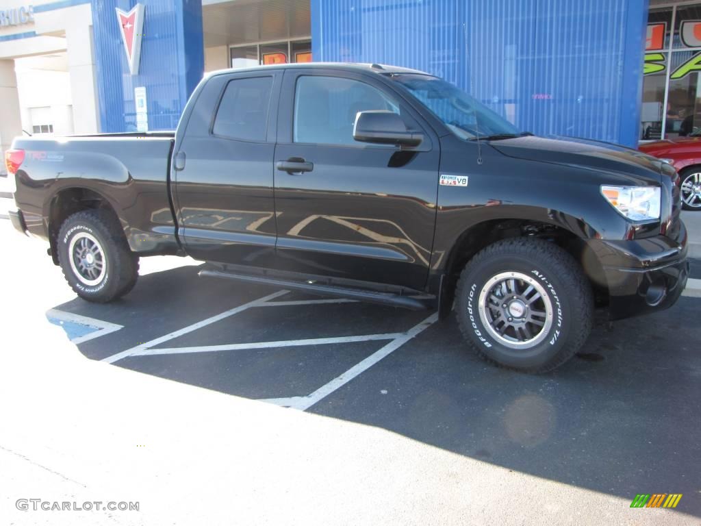 2010 Tundra TRD Rock Warrior Double Cab 4x4 - Black / Black photo #7