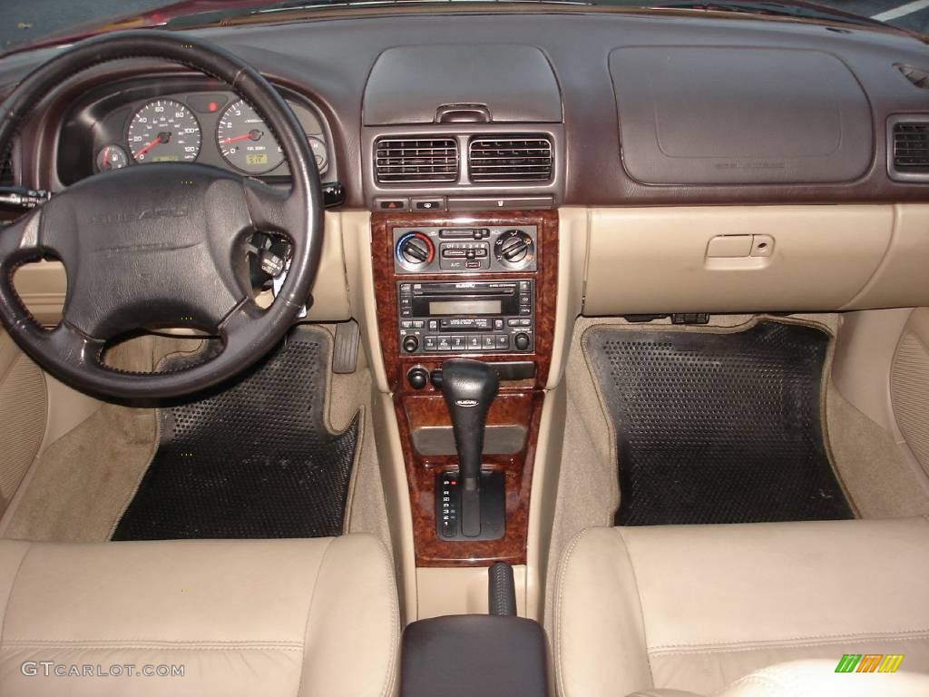 2002 Forester 2.5 S - Sedona Red Pearl / Beige photo #11