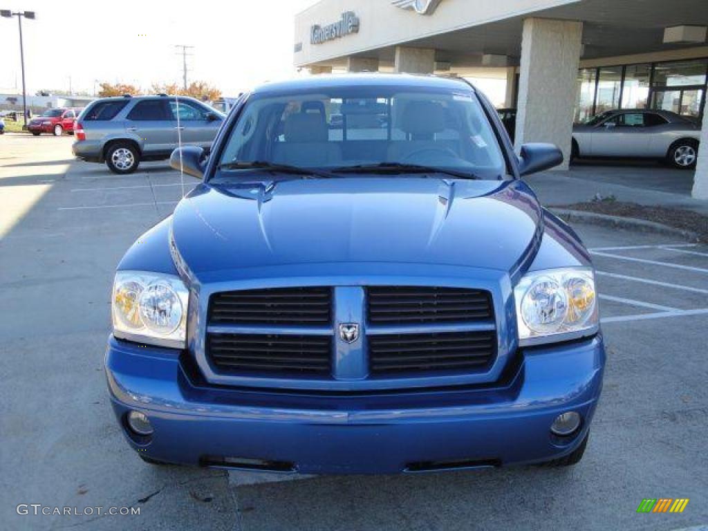 2006 Dakota ST Club Cab 4x4 - Atlantic Blue Pearl / Medium Slate Gray photo #8