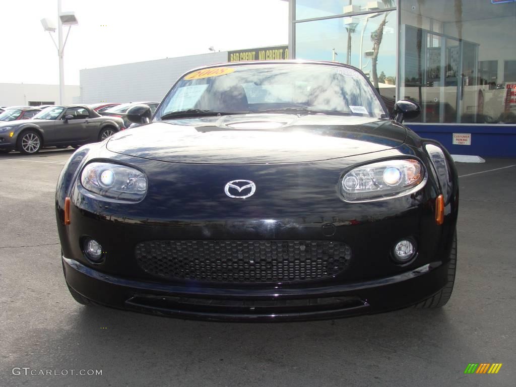 2008 MX-5 Miata Grand Touring Roadster - Brilliant Black / Tan photo #1