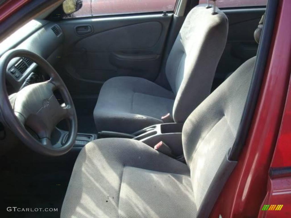 1999 Prizm  - Canyon Red Mica Metallic / Dark Charcoal photo #8