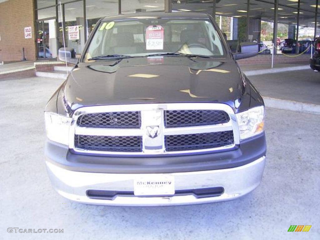 2010 Ram 1500 ST Regular Cab - Brilliant Black Crystal Pearl / Dark Slate/Medium Graystone photo #1