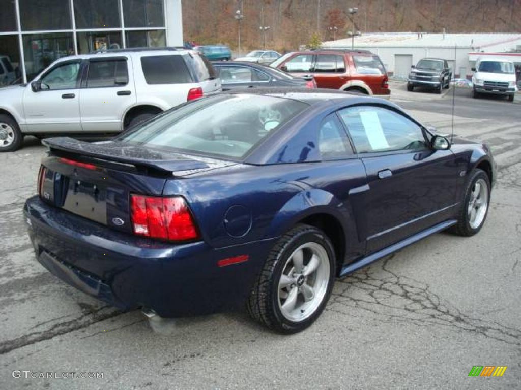 2002 Mustang GT Coupe - True Blue Metallic / Medium Graphite photo #2