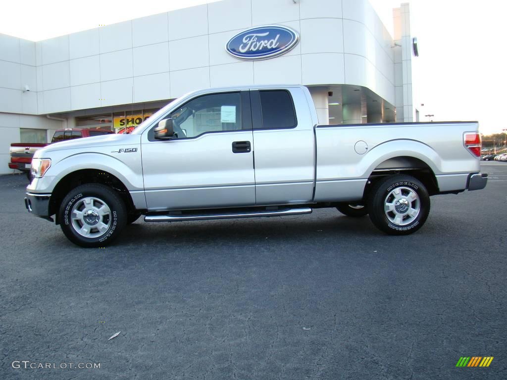 2010 F150 XLT SuperCab - Ingot Silver Metallic / Medium Stone photo #5