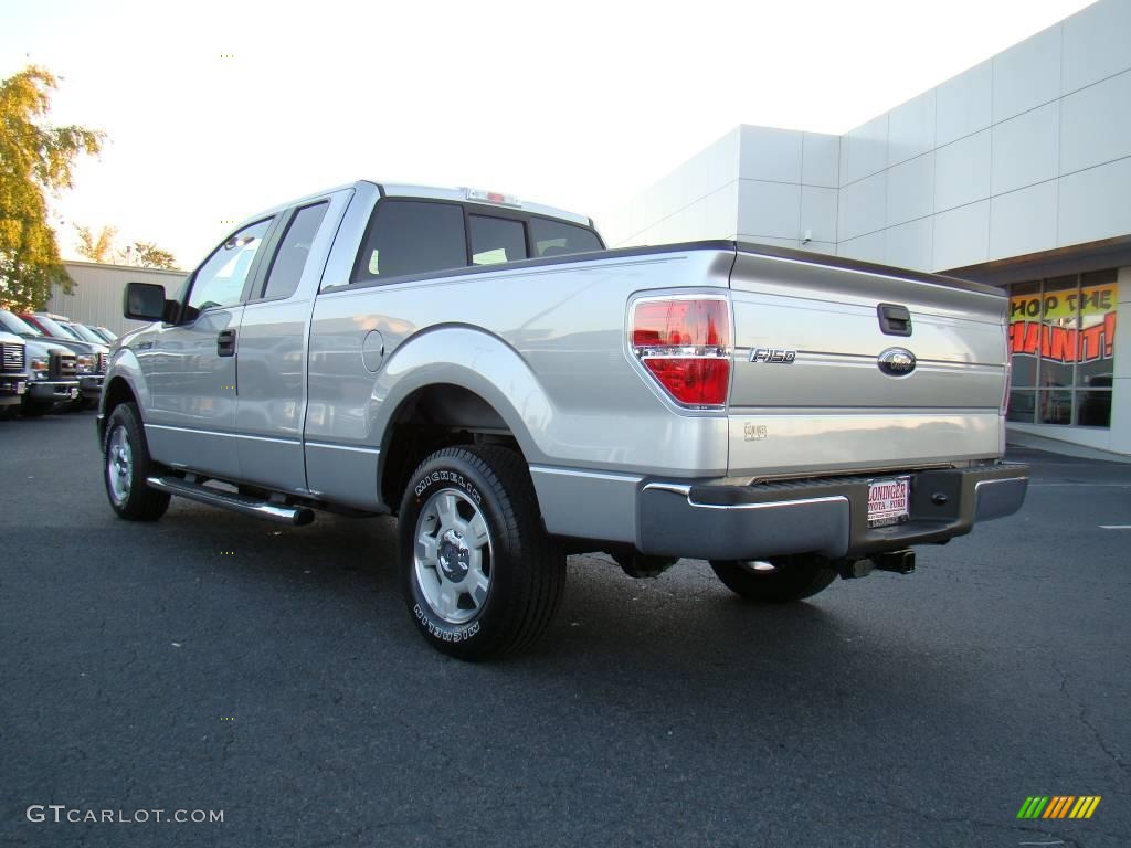2010 F150 XLT SuperCab - Ingot Silver Metallic / Medium Stone photo #26