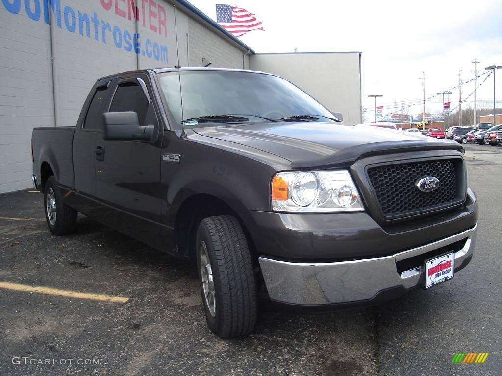 2006 F150 XLT SuperCab - Dark Stone Metallic / Medium/Dark Flint photo #7