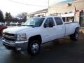 2009 Summit White Chevrolet Silverado 3500HD LTZ Crew Cab 4x4 Dually  photo #4