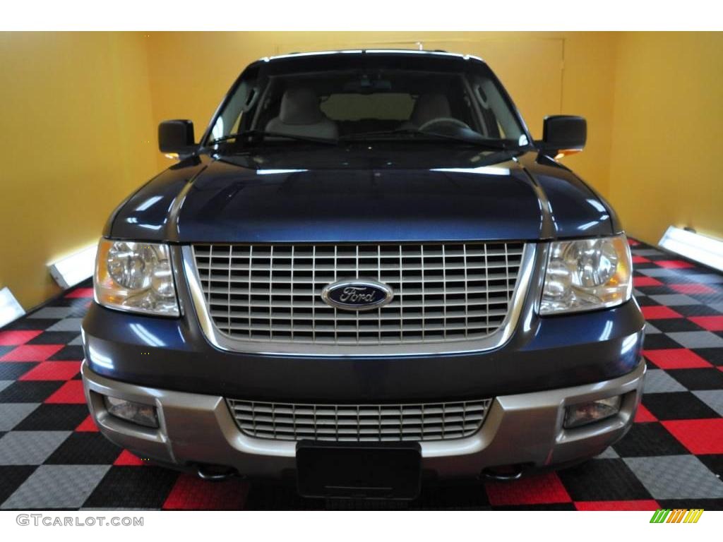 2003 Expedition Eddie Bauer 4x4 - True Blue Metallic / Medium Parchment photo #2