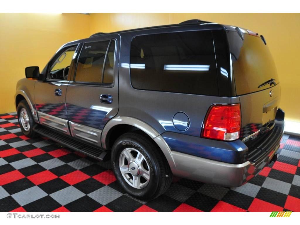 2003 Expedition Eddie Bauer 4x4 - True Blue Metallic / Medium Parchment photo #4
