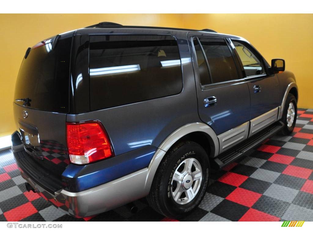 2003 Expedition Eddie Bauer 4x4 - True Blue Metallic / Medium Parchment photo #6