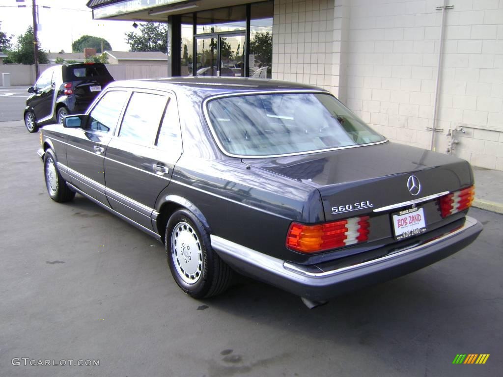1991 S Class 560 SEL - Anthracite Gray Metallic / Parchment photo #4