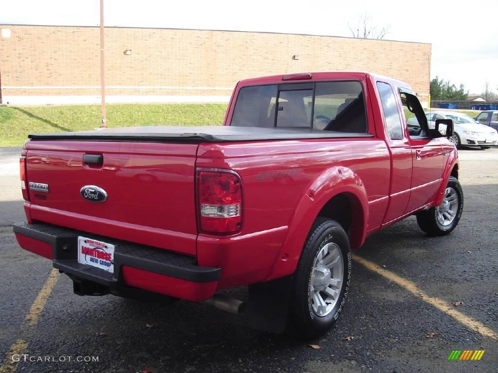 2007 Ranger Sport SuperCab - Torch Red / Medium Dark Flint photo #5