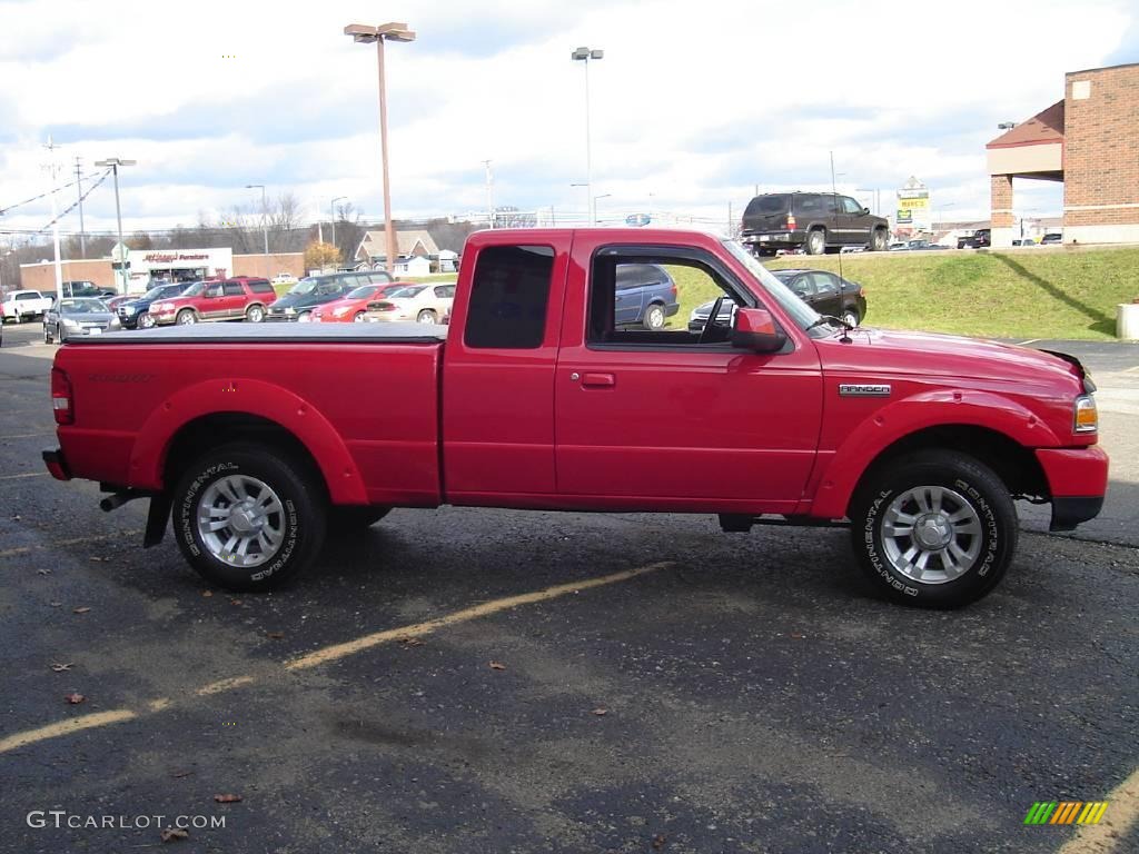 2007 Ranger Sport SuperCab - Torch Red / Medium Dark Flint photo #6