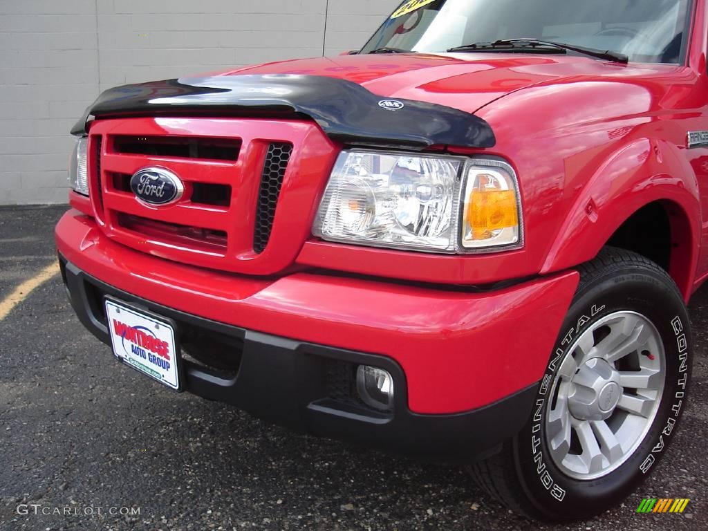 2007 Ranger Sport SuperCab - Torch Red / Medium Dark Flint photo #9