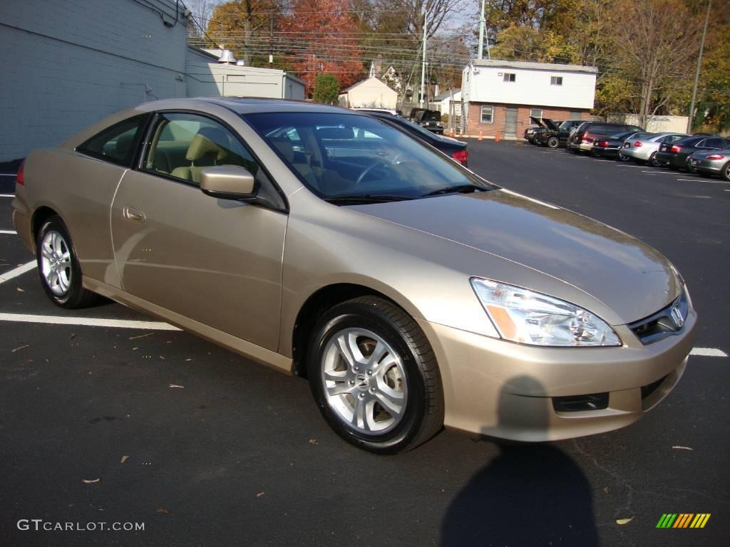 2007 Accord EX-L Coupe - Desert Mist Metallic / Ivory photo #5